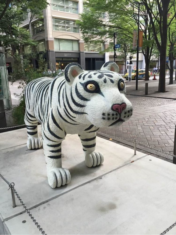 Aneka Patung Harimau di Jepang Dari Yang Unik Hingga Lucu