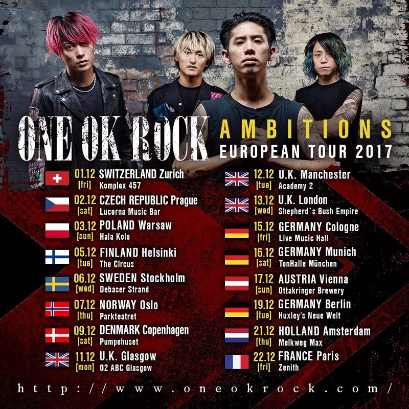 ONE OK ROCK Akan Kembali Lanjutkan Tur Dunia Di 3 Benua Tahun Ini