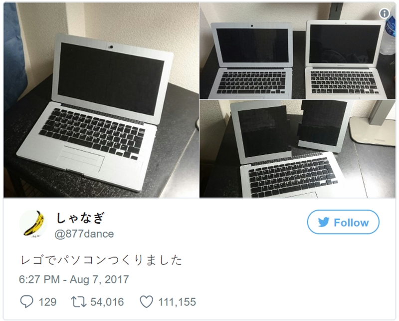 Mahasiswa Dari Tokyo Jadi Viral Setelah Ciptakan Macbook Menggunakan LEGO