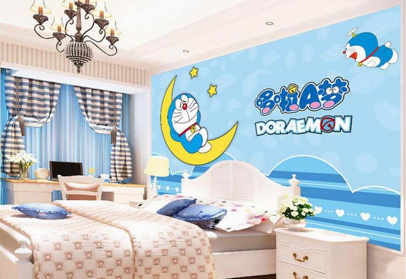45 Ide Terbaru Desain  Wallpaper Dinding Kamar  Doraemon 