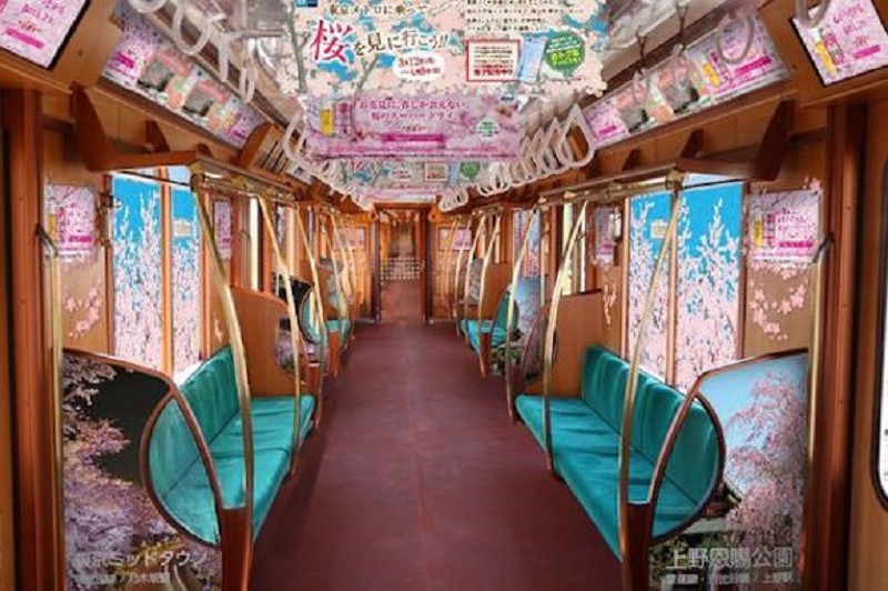 Tokyo Metro Sediakan Kereta Edisi Sakura Untuk Rayakan Musim Semi