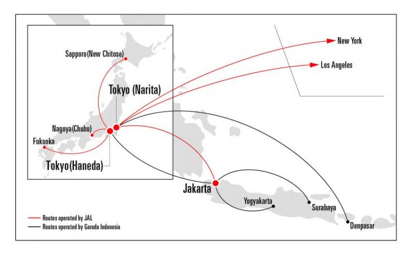 Garuda Indonesia Resmi Bekerja Sama Dengan Japan Airlines