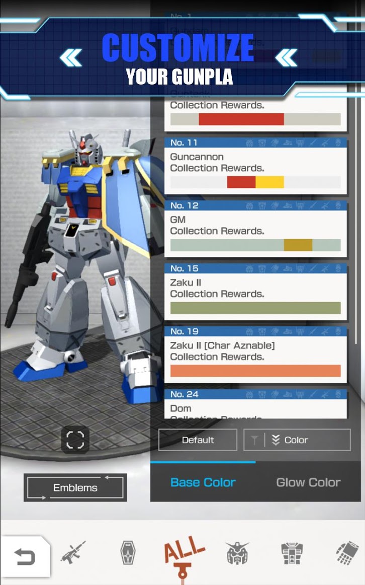 Game Smartphone Gundam Battle: GUNPLA WARFARE akan dirilis diluar Jepang