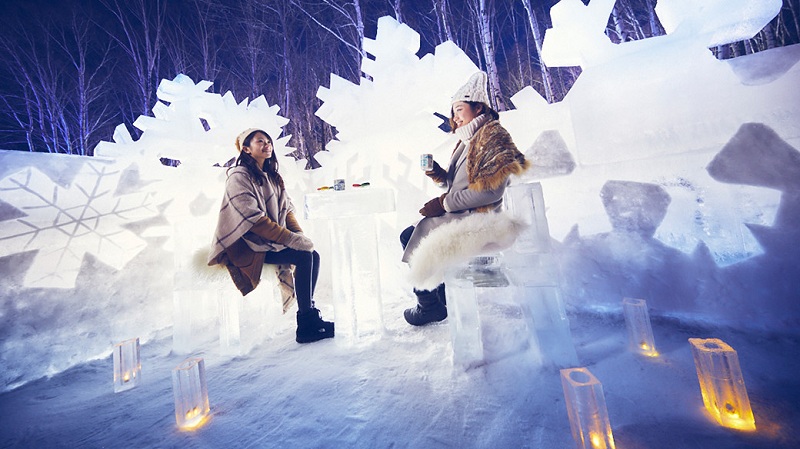 Menikmati Dunia Es di Tomamu Ice Village, Hokkaido