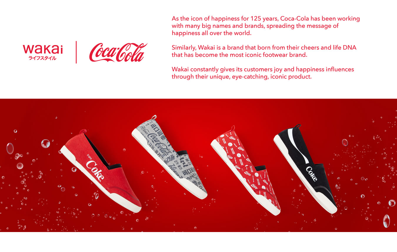 Wakai berkolaborasi dengan Coca Cola (wakaishoes.jp)