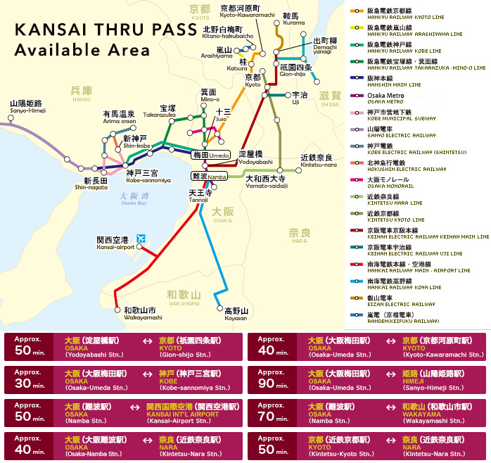 Kansai Thru Pass, Solusi Naik Kereta di Kansai!