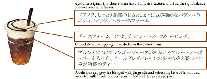 Godiva Jepang Merilis Aneka Minuman Cheese Foam yang Mewah