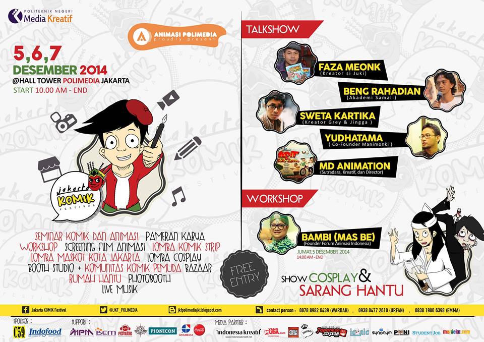 5-7 Desember Jakarta Komik Festival 2014