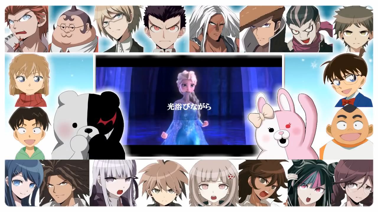Attack-on-Titan-Durarara-Bakemonogatari-Evangelion-and-Various-Other-Anime-Series-Parody-Frozen-Songs-haruhichan.com-Danganronpa-Detective-Conan