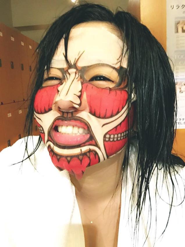 Inilah masker kecantikan bertema Attack on Titan dari Jepang