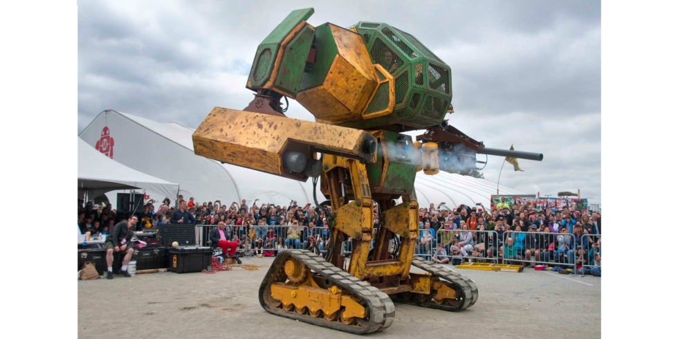 Mantap! Robot raksasa ini menantang robot dari Jepang untuk berduel!
