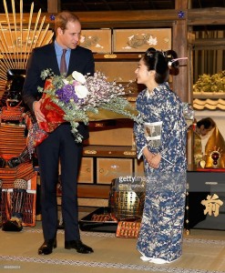 Mao Inoue bertemu Pangeran William (2)