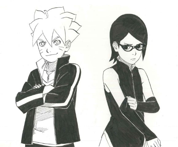Naruto, Boruto, Sarada diperlihatkan dari mini seri manga spin-off Naruto (1)
