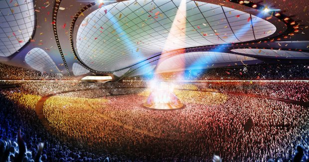 National Stadium yang baru di Tokyo akan dibuka untuk Olimpiade tahun 2020 tanpa atap (2)