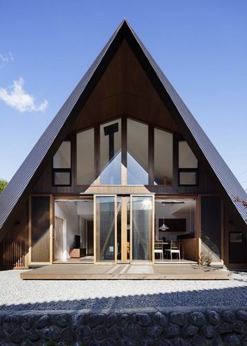 Origami House, Sebuah Desain Rumah Beratap Lipat Menyerupai Origami (2)