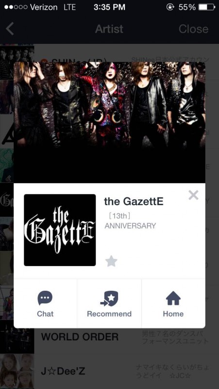 The GazettE membuat akun LINE resmi mereka! (2)