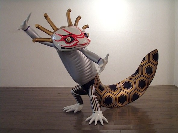 Unik! Seniman Jepang mengubah Ultraman menjadi patung salamander! (3)