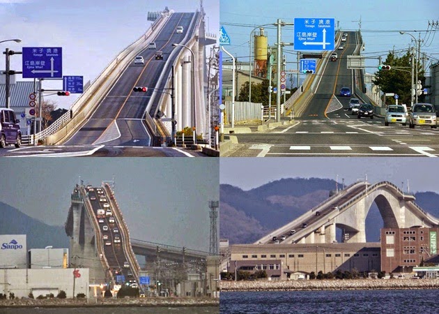 Wow! Ada Jembatan Layang Ekstrim Di Jepang!