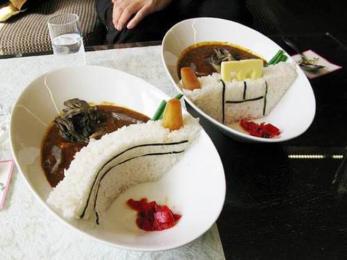 Wow! Restoran di Jepang menyajikan hidangan 'damukare,' kare berbentuk bendungan! (2)