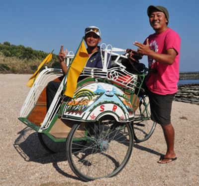 Becak Indonesia Dipakai untuk Promosi Pariwisata Jepang