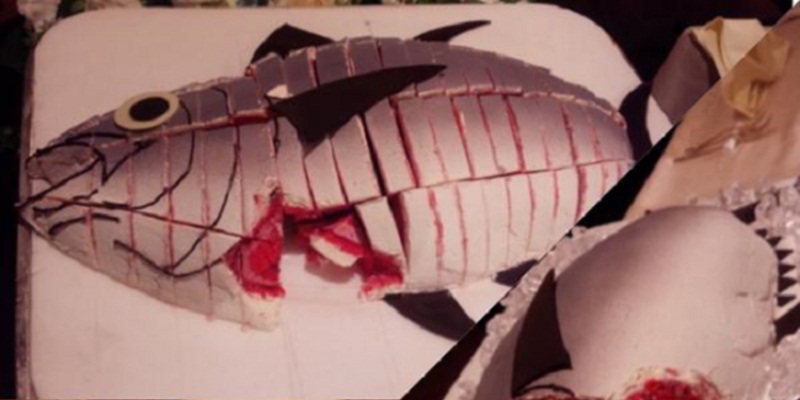 Di Jepang, Ikan Bersimbah Darah Jadi Kue Pernikahan